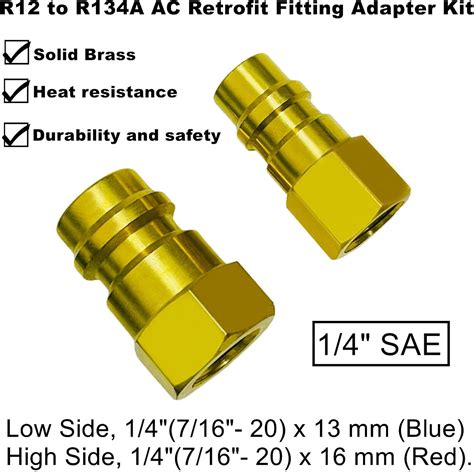 VOTNMIC R1234YF Quick Coupler Kit, R1234yf to R134a India | Ubuy