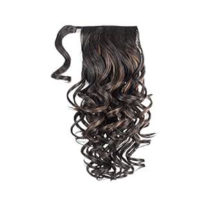 KIS Ponytail Hair Extension (2 in 1) Natural Human Hair Blend Salon ...