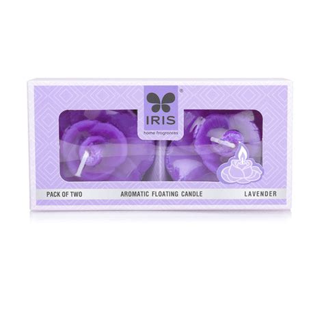 IRIS Lavender Aromatic Floating Candles — Mango