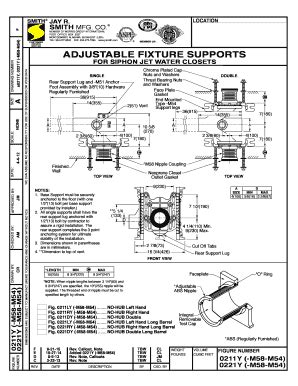 Fillable Online 0211Y 0221Y-M58-M54 Adjustable Fixture Supports for ...