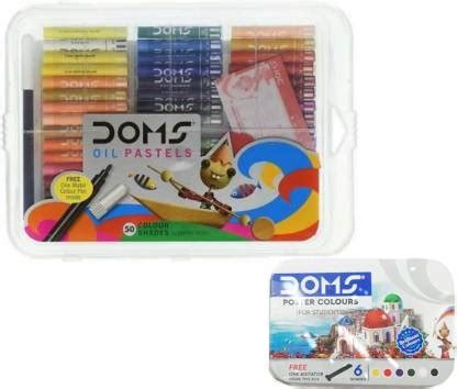 Flipkart.com | DOMS Oil Pastel (50 shades) with Sketch color inside ...