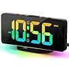 Buy YRYG YRYG Digital Alarm Clock with 10 Color Night Light, 2 USB ...