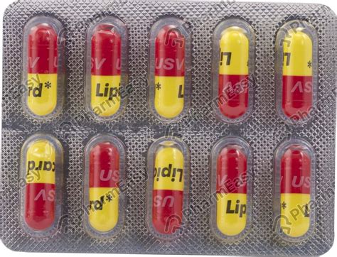 Lipicard 200 MG Capsule (10): Uses, Side Effects, Price & Dosage ...