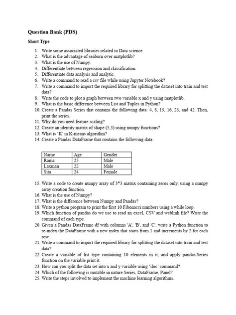 Image result for Data Science with Python Questions