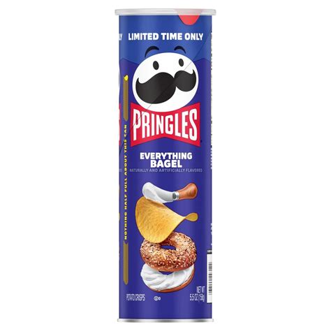 Pringle's Everything Bagel Potato Crisps Chips, Lunch Snacks, 158g ...