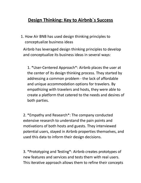 Design Thinking - They started by addressing a common problem - the ...