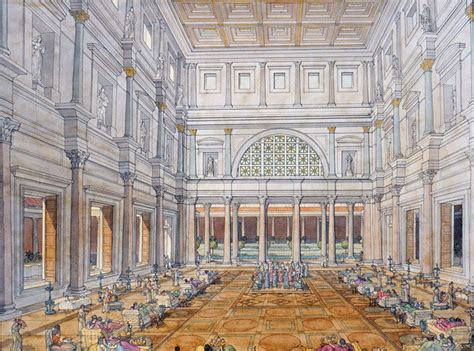 Italy - Roma (Rome) - Palace of Domitian - Large triclinium Ancient ...