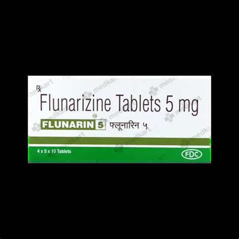 FLUNARIN 5MG TABLET 10'S Price, Uses, Side Effects & Substitutes | Medkart