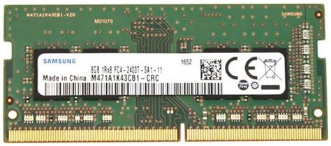 Samsung 1Rx8 PC4-2400T DDR4 8 GB (Single Channel) Laptop SDRAM ...