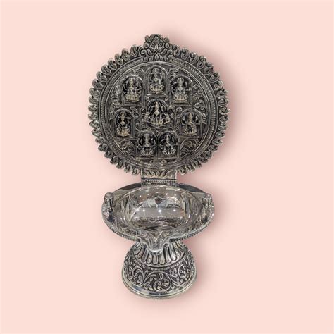 92.5 Antique Astlakshmi Kamakshi Diya – MMSilver