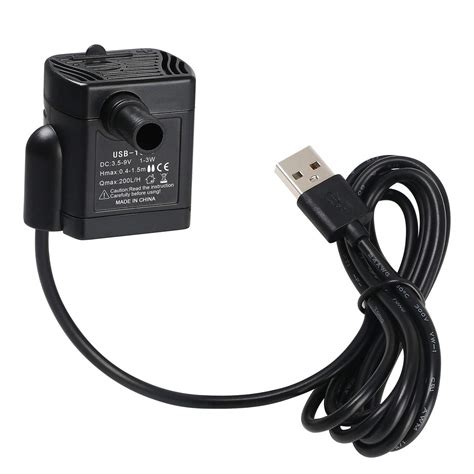 HASTHIP® Mini Submersible Water Pump, 200L/H 3W USB Water Pump ...