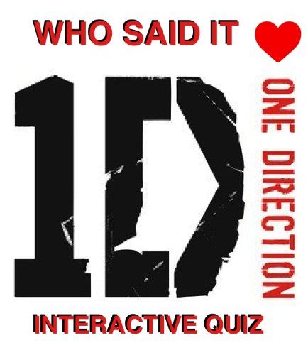 Who said it: One Direction Interactive Quiz eBook : Books, Buncha ...