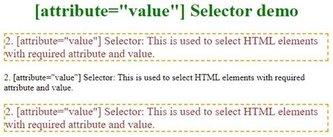 CSS Attribute 的图像结果
