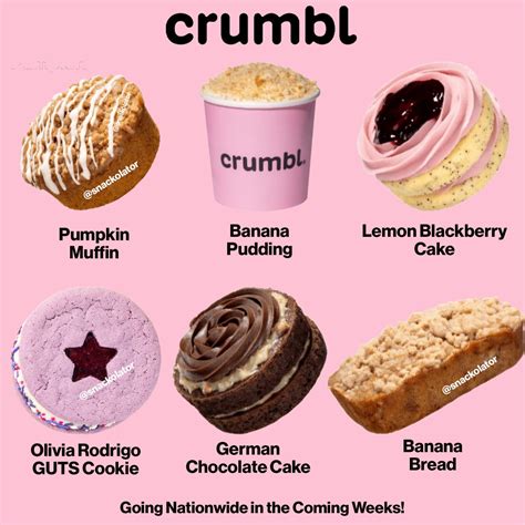 This Week's Exciting Crumbl Lineup: Olivia Rodrigo's Guts Cookie and More