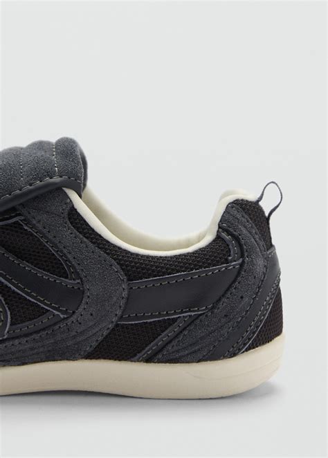 Leather panel sneakers - Women | MANGO USA