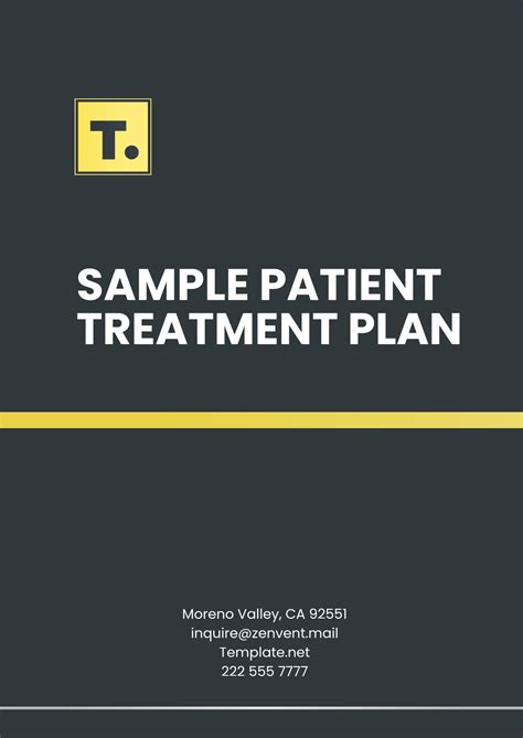 Free Treatment Plan Templates, Editable and Printable