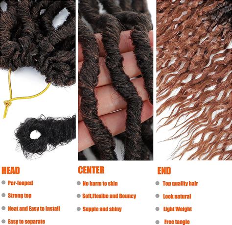 Buy Faux Locs Crochet Hair Goddess Locs Crochet Hair 6Packs Pre-looped ...