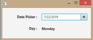 Image result for JavaFX Show Current Date and Time