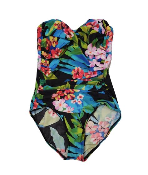 Miraclesuit Floral Ruched One-Piece Bathing Suit Unde… - Gem