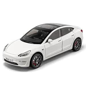 1/24 Big Tesla Model 3 Toy Car Metal Pull Back Diecast Car with ...