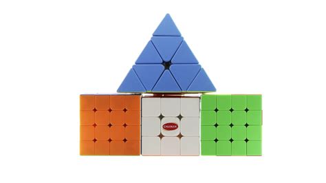 Chanak 3x3 & 4x4 & Pyramid Cubes for Kids, Speed Cube Puzzle for Kids ...