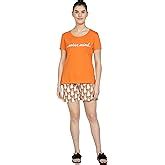 Buy Crazy Prints Women's Cotton Printed Top & Shorts Set (Pack of 1) at ...
