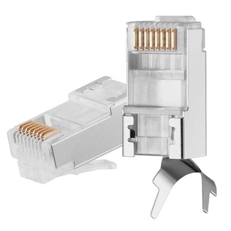 FEDUS Rj45 Cat7 & Cat6A Crimping Connectors Rj45 8P8C Modular Plug 50U ...
