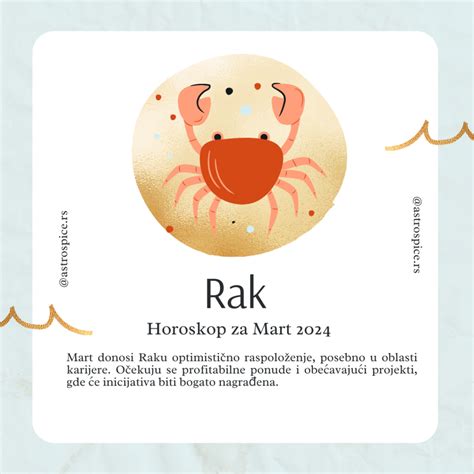 Rak Horoskop Za Mart 2024 - Astro Spice