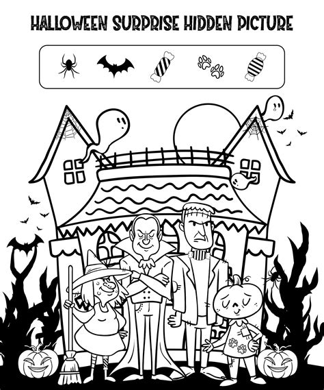 Halloween Hidden Picture Activities - 15 Free PDF Printables | Printablee