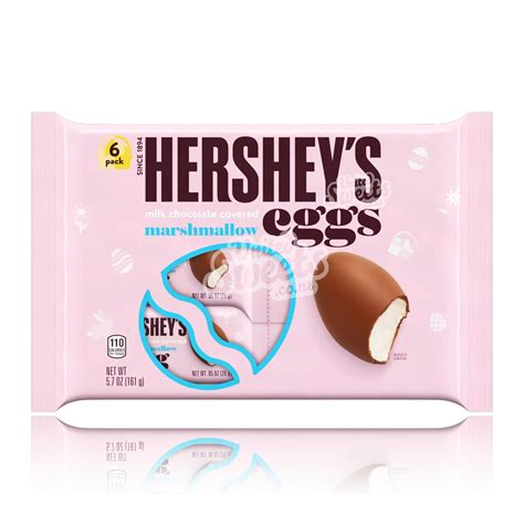 Hershey's Milk Chocolate Covered Marshmallow Eggs 6pk 161g (Best Befor ...