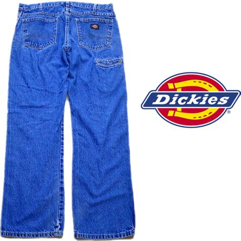 1点物 ディッキーズDickiesデニムペインターパンツ古着メンズ34レディースOKアメカジ90sストリート/スポーツMixワークジーンズML ...