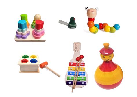 CHANNAPATNA TOYS Montessori Learning Wooden Toys | Box 10: 6-9 Months ...