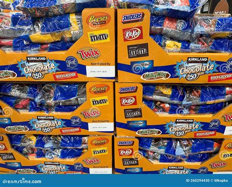 Dispay of Kirkland Signature Bagged Chocolate Halloween Candy ...