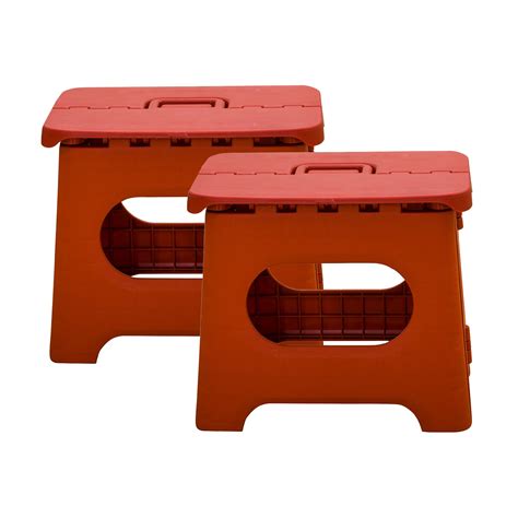 Kuber Industries (Set of 2) Small Folding Stool for Sitting - Plastic ...