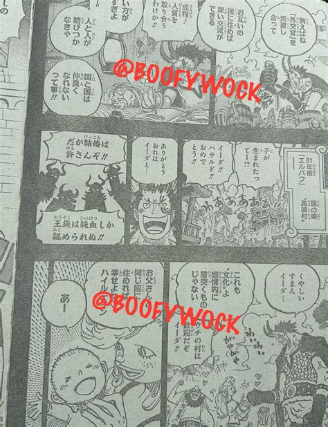 Raw Manga One Piece Chapter 1153: Rahasia Masa Kecil Raja Harald dan ...