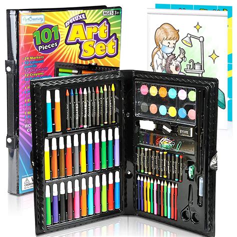 Deluxe Art Set For Kids by ART CREATIVITY - The Ideal Art Set for ...