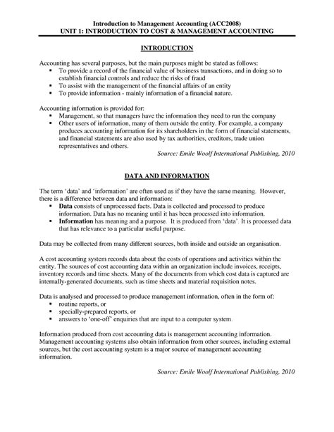 Image result for Introduction to Management Accounting Notes