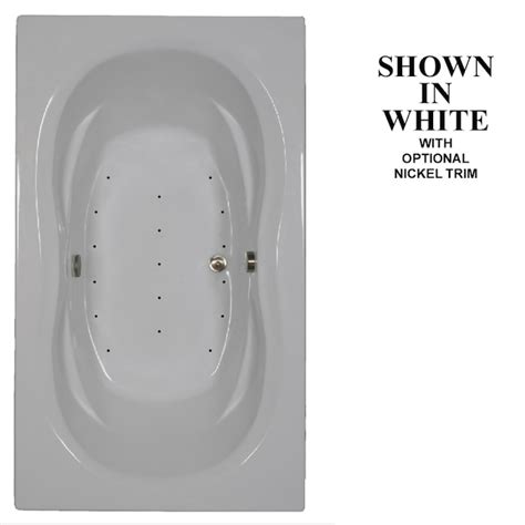 Hydra Massage Baths Designer 42-Inches x 72-Inches White Acrylic ...