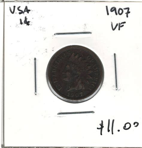 United States: 1907 1 Cent VF20 - London Coin Centre Inc.