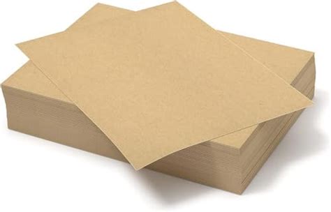 American Elm 12 MDF Sheets Chipboard Sheets 8.5" x 11" Chip Board for ...