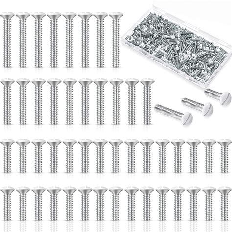 Wall Plate Screws Assorted Size Replacement Outlet Screws White Screws ...