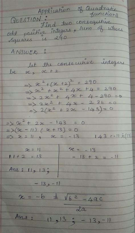 xample 11: Find two consecutive odd positive integers, sum of whose ...