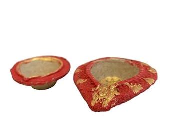 Buy Akshay Infrasys Akhand Clay Diya for Diwali Pujan Pooja Traditional ...