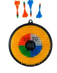 MALIK 10 inches Self-Healing Board Double Sided Hanging Dart Game Four ...