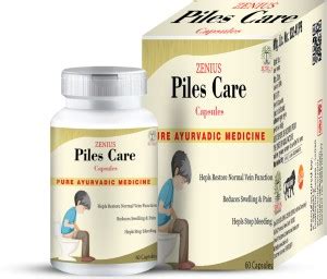 Zenius Piles Care Capsules Piles Relief: Capsule for Hemorrhoid ...