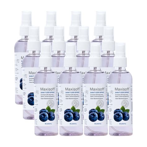 Buy MAXISOFT SANITIZER SPRAY (BLUEBERRY) 120 ML | ALOE & NEEM | PARABEN ...