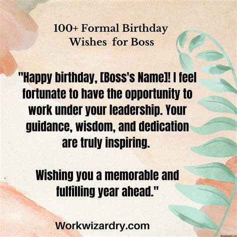 Formal Happy Birthday Message: 105 Wishes For Colleagues, Boss ...