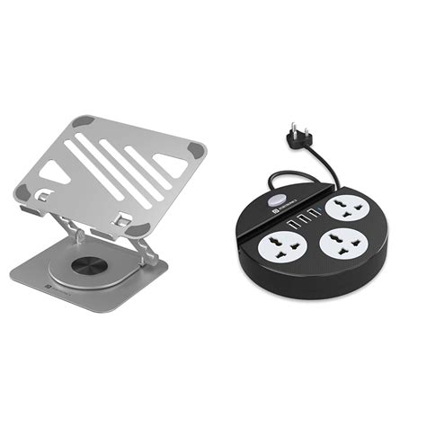 Portronics My Buddy K3 Portable Laptop Tabletop Stand I Foldable ...