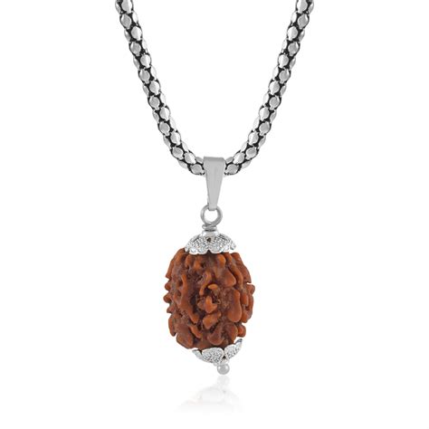 Admier 3 Mukhi Rudraksha Pendant Lab Certified Nepali Rudraksha Pendant ...