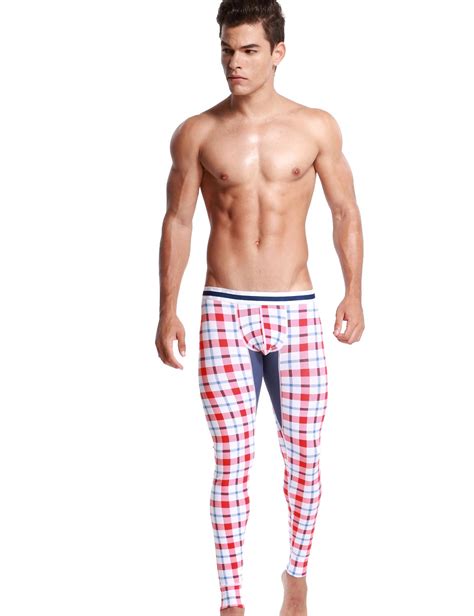 SEOBEAN Mens Sexy Low Rise Long Underwear Plaid Long John 50403 – SEOBEAN®